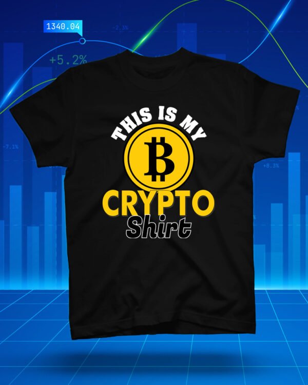 100 % Cotton Crypto Shirt "This Is My Crypto Shirt" Black - Large